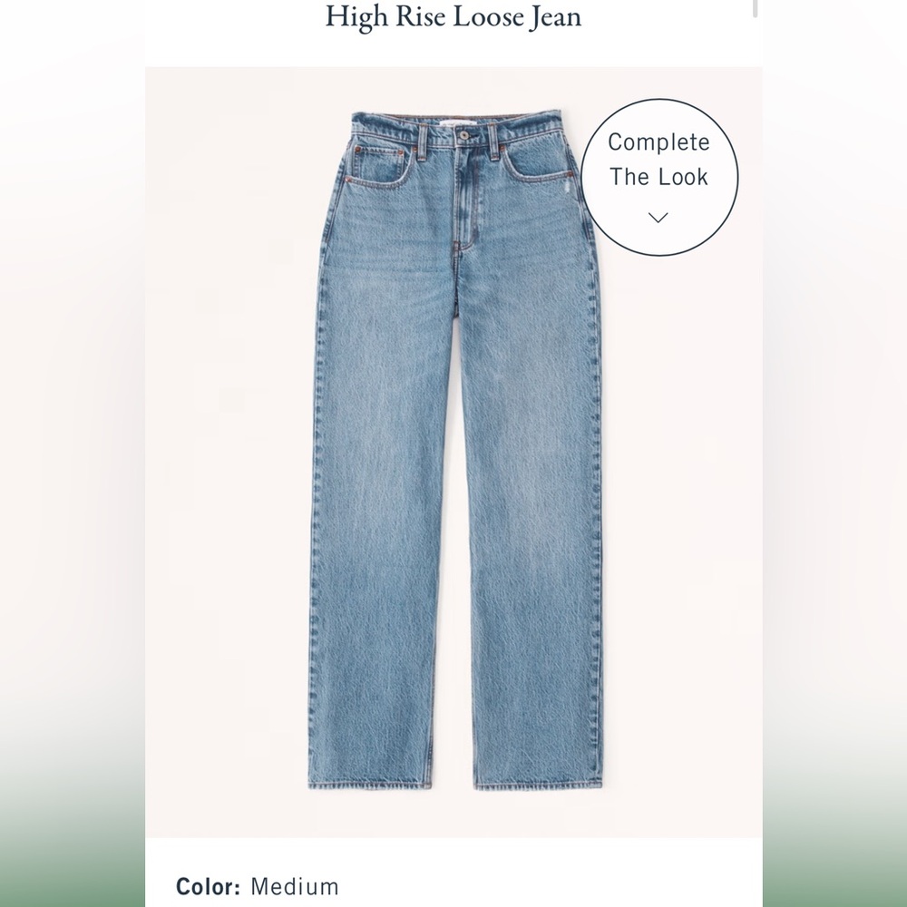 Abercrombie High Rise Loose - Size 28
